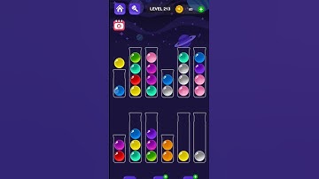 Ball Sort Master Game Level - 213 Without Boosters | Puzzle Game | #entertainment #puzzle #games