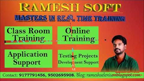 RAMESHSOFT:How to launch chrome browser in Selenium|| Selenium in Realtime