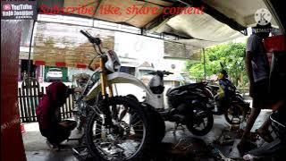 Tak di sangka si CEWEK cantik BERHIJAB ini,PANDAI kerja MOTOR#MEKANIK