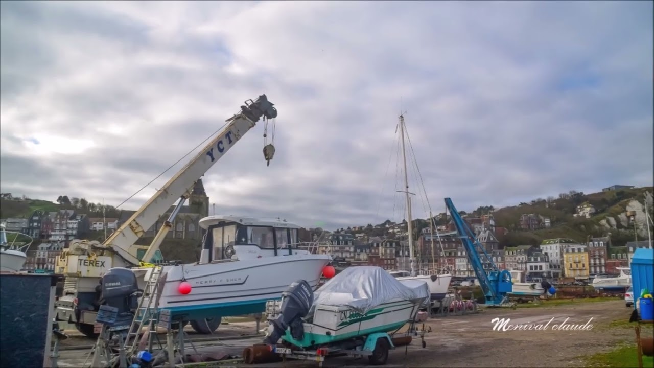 Le tréport vue de l'estacade EST le matin du 24 02 2026 avec les nuages vidéo music