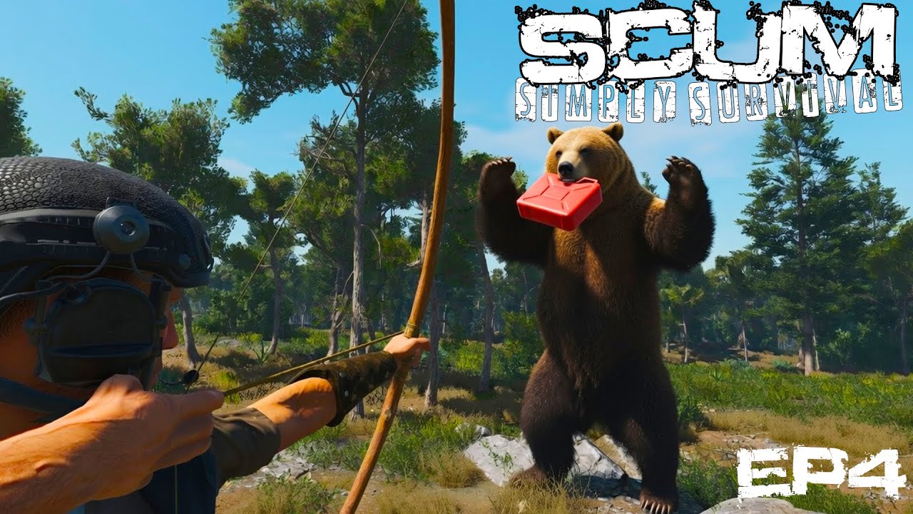 SCUM | Found Free Fuel...Bear Said 'Not Today!'