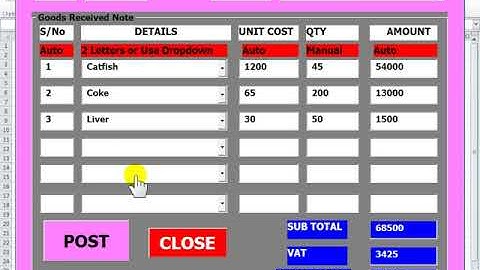 BIN CARD+GRN+DLN Automation Via Excel By Jesmic Incredible Consulting