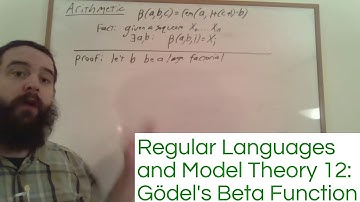 Regular Languages and Model Theory 12: Gödel