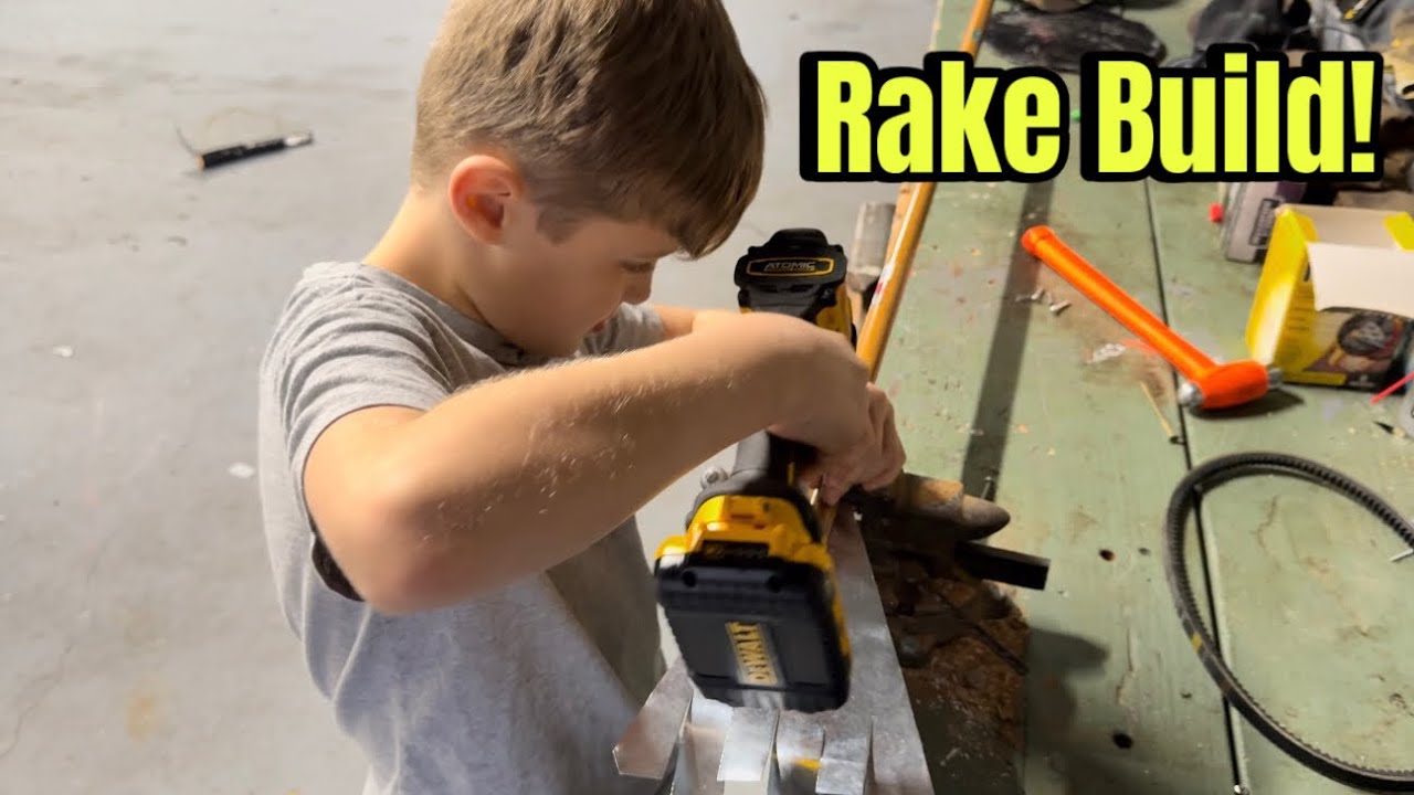 I Built A Yard Rake From Scratch! - YouTube