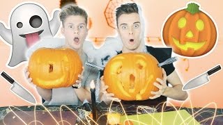 CRAZY PUMPKIN CARVING! W/ JOE TASKER