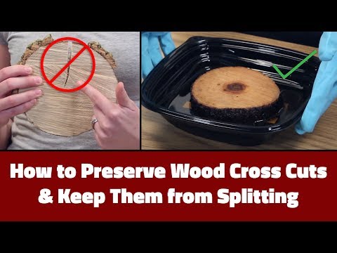 How to Preserve Wood Cross Cuts and Keep Them from Splitting or Cracking