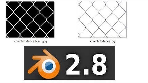 Blender 2.8 | Fence Texture | JPG Image | Alpha Blend