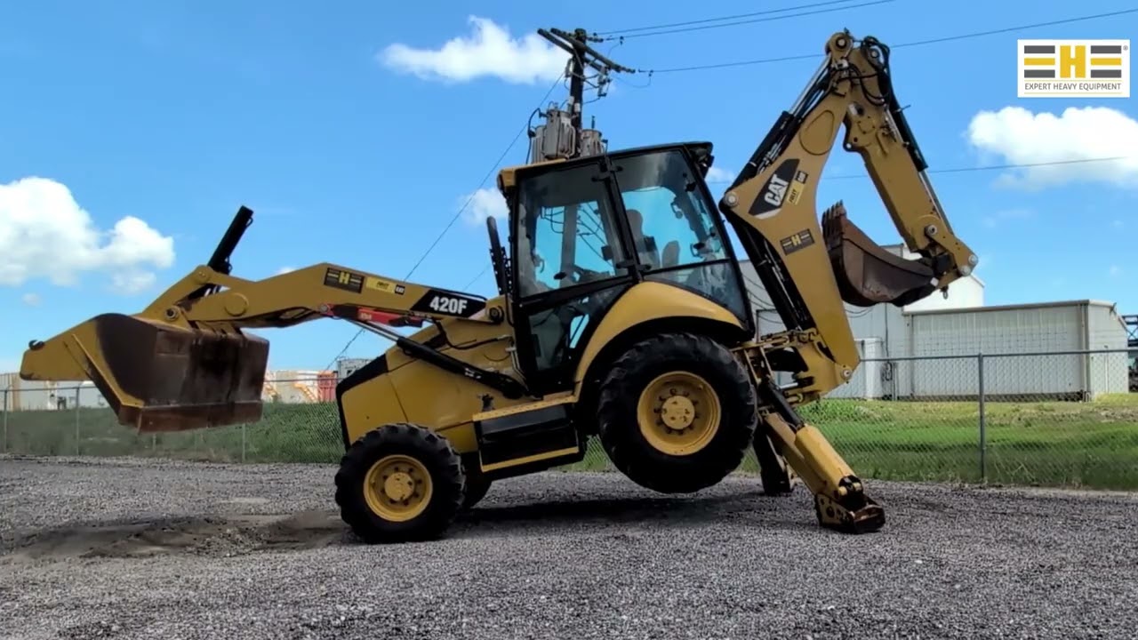 2013 CAT 420F 4WD BACKHOE WITH E-STICK, FRONT & REAR AUX HYD, PILOT CONTROL, RIDE CONTROL