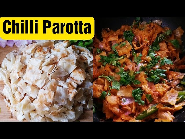 Chilli Parotta Recipe in Tamil / Chilli Parotta Street Food / சில்லி பரோட்டா / Leftover Parotta Idea | Food Tamil - Samayal & Vlogs
