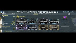 Warframe Quick Tenet Detron Build Test - With Riven