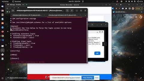 Error sharing screen during zoom meeting on Ubuntu 22.04