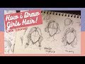 [Little tutorial] How I draw hair | Girls/Females edition女生頭髮怎麼畫！
