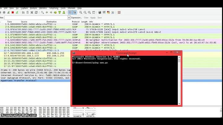 How to Ping Packets Into Wireshark