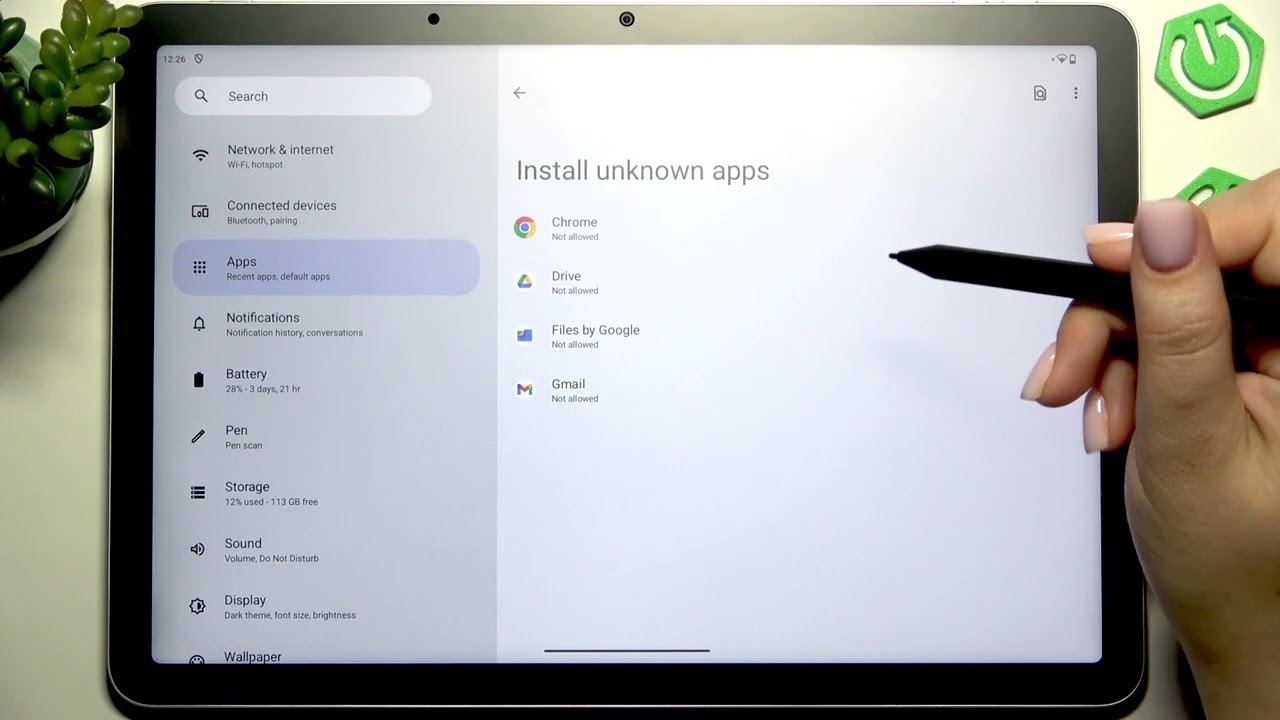 WACOM MovinkPad 11 – How to Allow Unknown Sources
