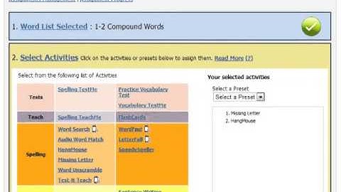 Creating Assignments - VocabularySpellingCity