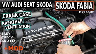 SKODA FABIA Crank Case Breather Ventilation pipe, 1.9 PD engine (mk1 00-07)