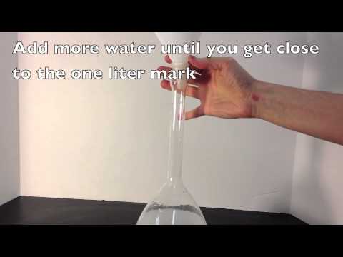 Making a 1 M NaCl solution