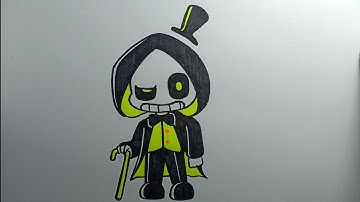How To Draw Bill Sans Chibi very Easy