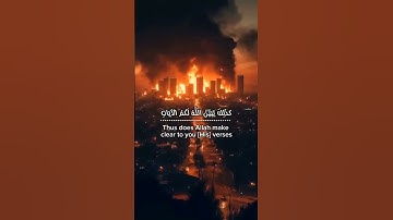 {فأصابها إعصار فيه نار فاحترقت كذلك يبين الله لكم الاياتي لعلكم تتفكرون}  #قران #آيات #راحة_نفسية 🧡🤍