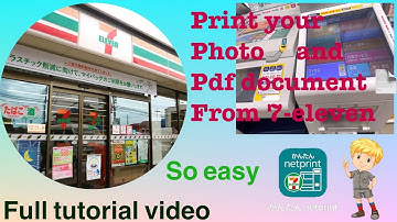 How to print your photo and pdf file from seven eleven