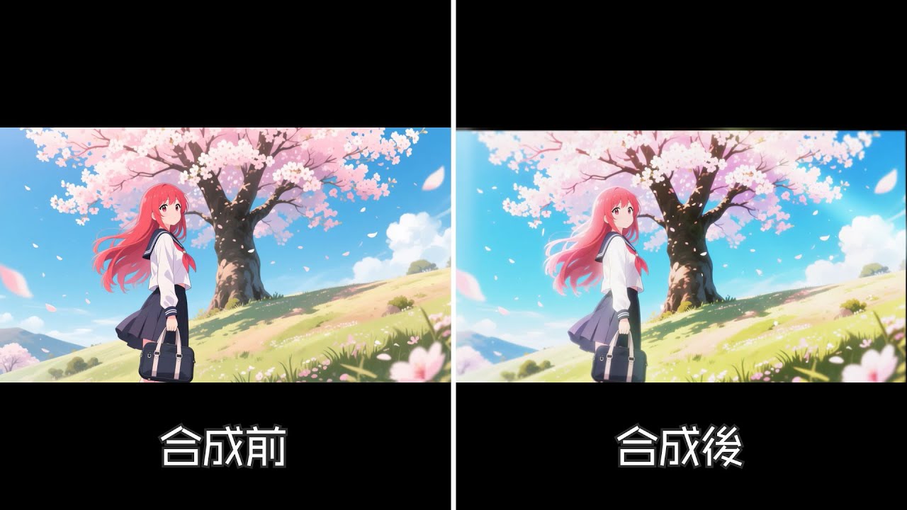 【イラスト撮影】少女と桜