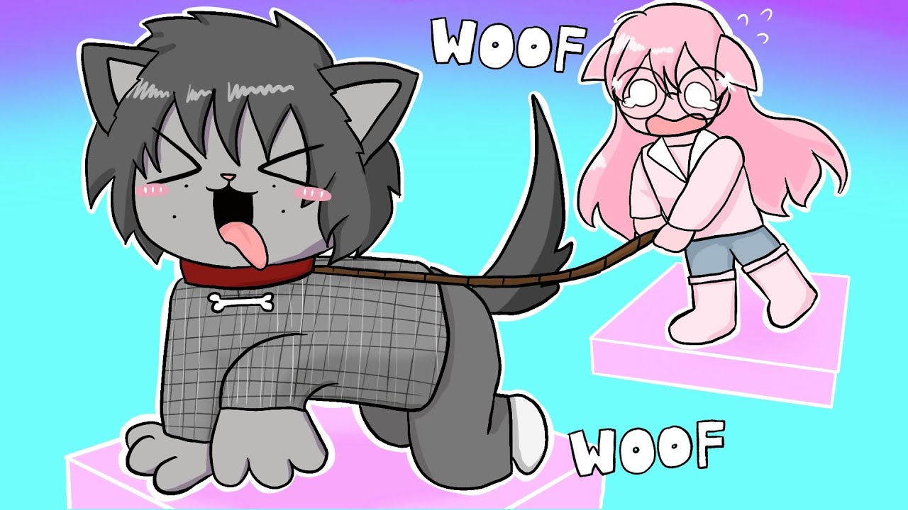 WE DID A 2V2 RACE IN ROBLOX DOG OBBY!