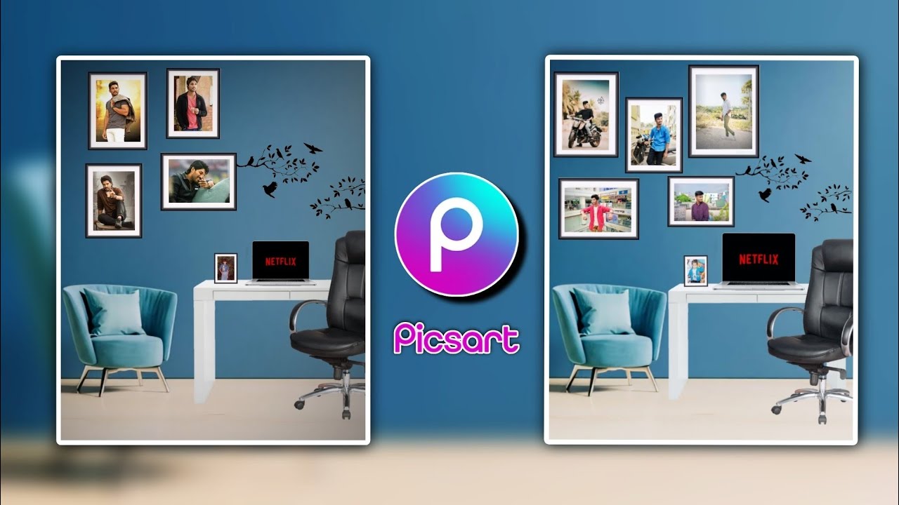 Room Design Edit || PicsArt Edit Tutorial || Wall Background Edit - YouTube