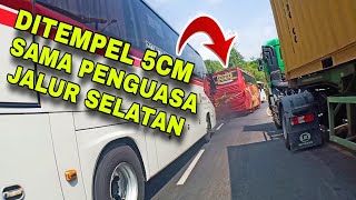 KEJAR BUS PAHALA KENCANA !! Bus sugeng rahayu gak tau kalau dibelakang ada penguasa jalur selatan