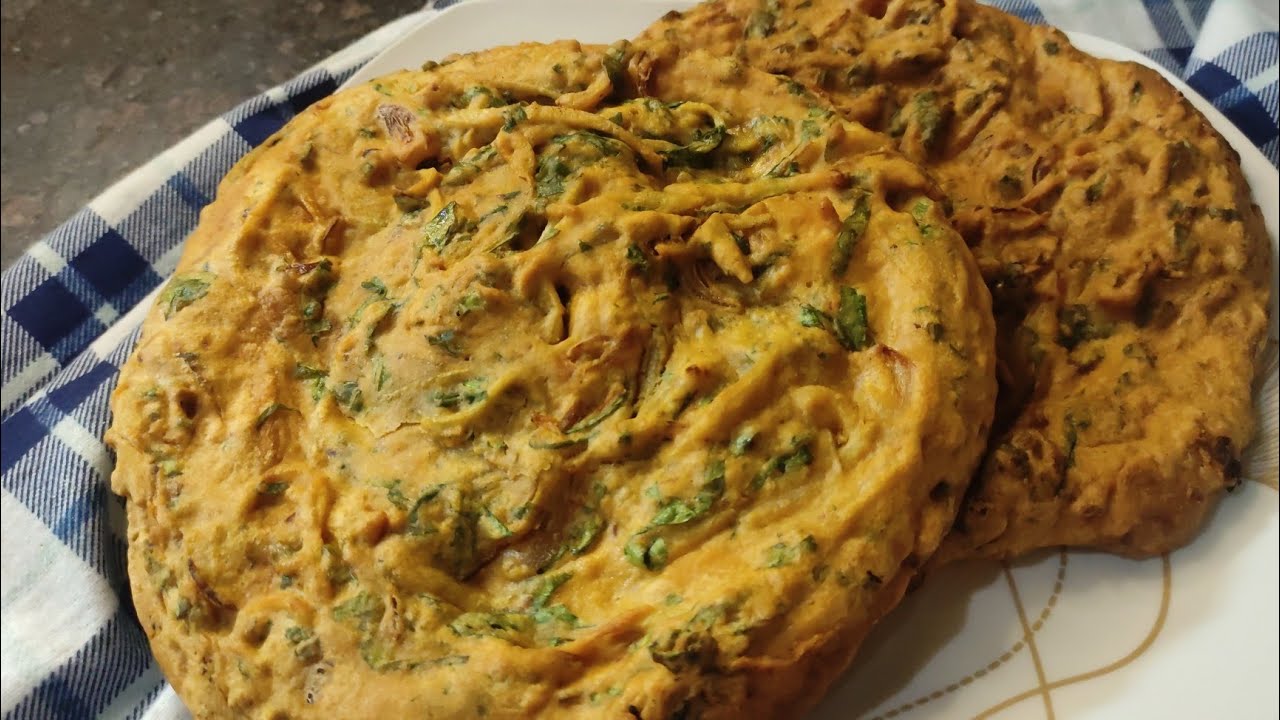 Tala Hua Naan Recipe | Besan wala Naan Recipe | village style ‎@ImmasGoodies  