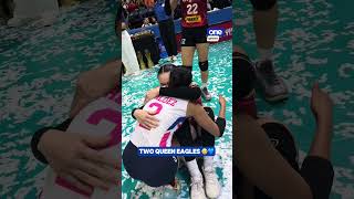 Creamline's Alyssa Valdez comforts Cignal's Vanie Gandler after 2026 PVL AFC Finals | #OSOntheSpot