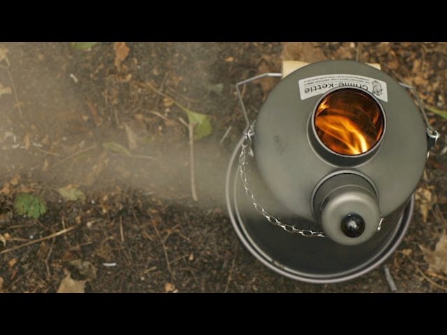 Fire On The Inside: Ghillie Camping Kettle Boils Water Fast