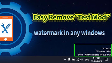 how to enable or disable test mode on window 10