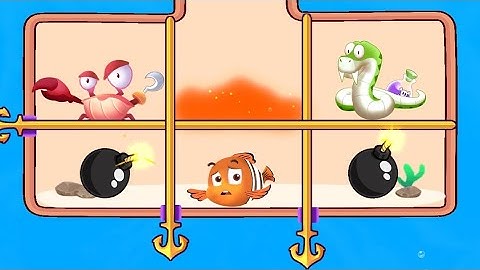 Save The Fish | Water Puzzle Game || Pull Pin Puzzle Game Level 101 - 110 @Ms Gamer