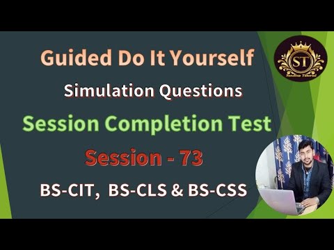 Practical Questions Session 73 KYP Lab Session 73.!! Do It Yourself..!! Simulation Questions ...