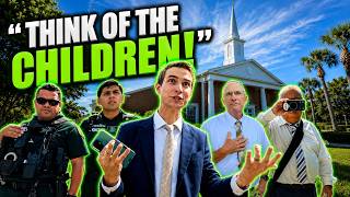 Powerful LDS Church PANICS + Police Called on Sidewalk Camera Man!!