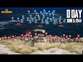 우와!!대규모 에란겔판 노르망디 상륙작전!! MG3로 BRDM50명을 막아라!! WW2 D'DAY Omaha Beach!!