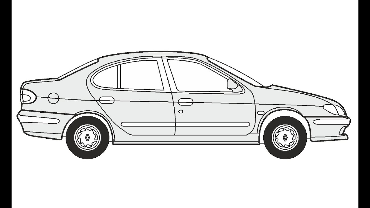 Download How to Draw a Renault Megane Classic / Как нарисовать Renault Megane Classic - YouTube