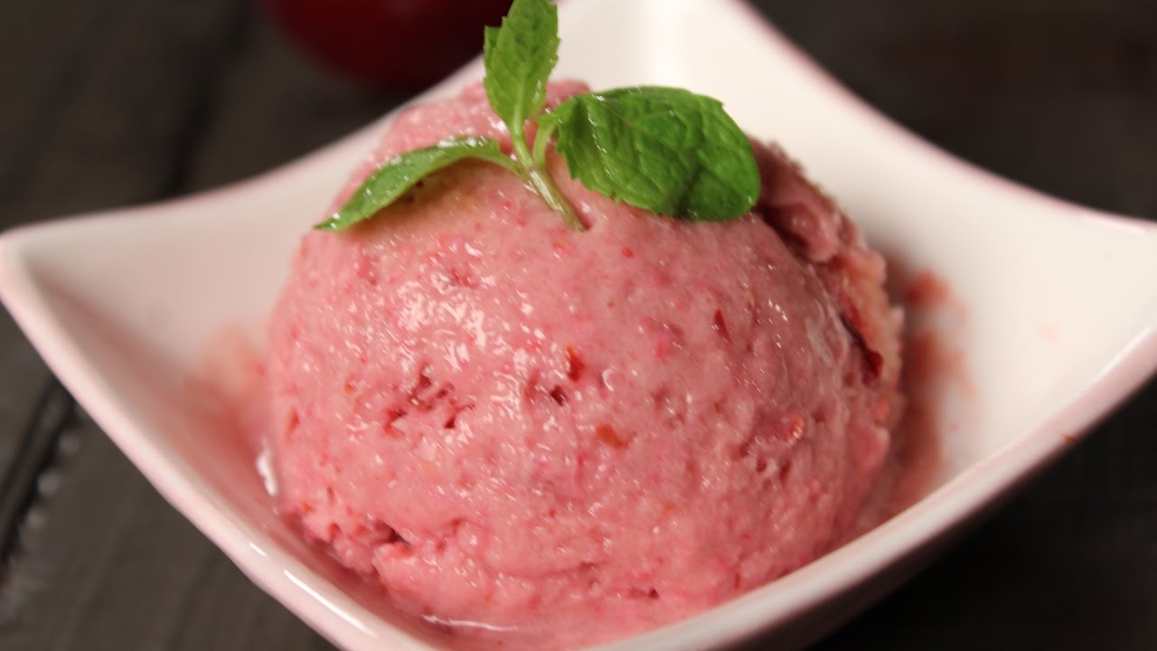 Plum Frozen Yogurt | Not So Junky - by Chef Siddharth | Sanjeev Kapoor Khazana