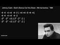 Johnny Cash - God&#39;s Gonna Cut You Down - Bb harmonica - TAB