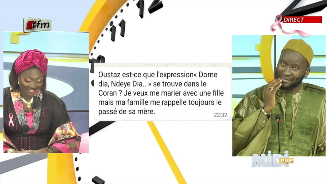 Questions 1: Est- ce que l'expression Domeu dieu, Ndeye dieu... se trouve dans le coran? Je veux....