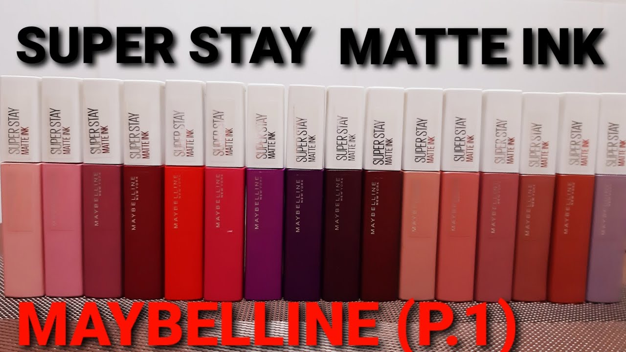 MAYBELLINE: Super stay matte ink💋(Parte 1) Casi todos los tonos