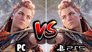 Horizon Forbidden West PC vs PS5 Comparison  A STUNNING Graphical Showcase