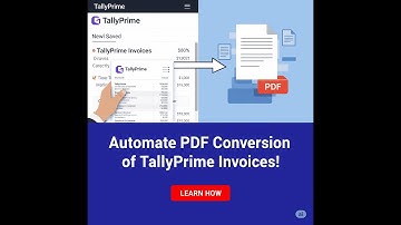 TallyPrime Auto PDF Invoice: Convert & Save Invoice as PDF Automatically!