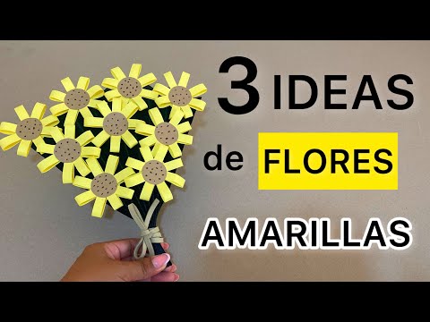 3 YELLOW FLOWER ideas to give on MARCH 21ST | Paper flowers