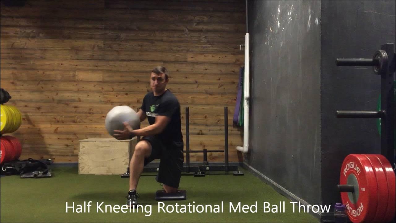 Resilient Performance Half Kneeling Rotational Med Ball Throw YouTube