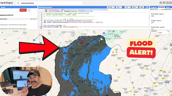 2025 Flood Mapping Google Earth Engine Using Sentinel Satellite Imagery