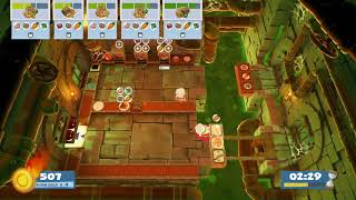 Overcooked 2 Hangry Horde - Level 1-3 4 Stars (2 Players)