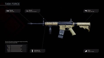 THE NEW MW2 “TASK FORCE” M4A1 BLUEPRINT in MODERN WARFARE