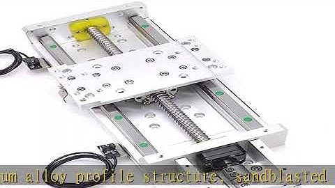 Electric Linear Rail Guide 200mm Ballscrew 1605 Slide Stage Load 250kg Nema23 Motor Base for DIY CN
