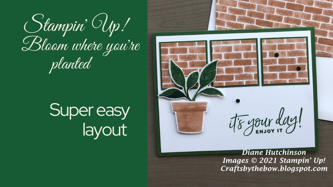 Stampin' Up! Bloom where you're planted easy layout